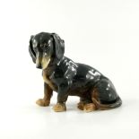 A Karl Ens figure of a dachshund