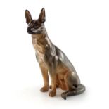 A Royal Doulton figure Seated Alsatian, HN921