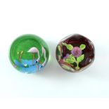 Perthshire, two annual collection glass paperweights