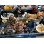 A collection of china and porcelain Dachshund figures