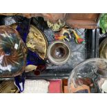 Two Murano glass dishes and quantity of china and glass