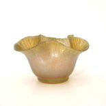 Frederick Carder for Steuben, an Art Nouveau iridescent glass bowl