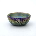 Loetz, a Secessionist iridescent glass bowl, Cobal