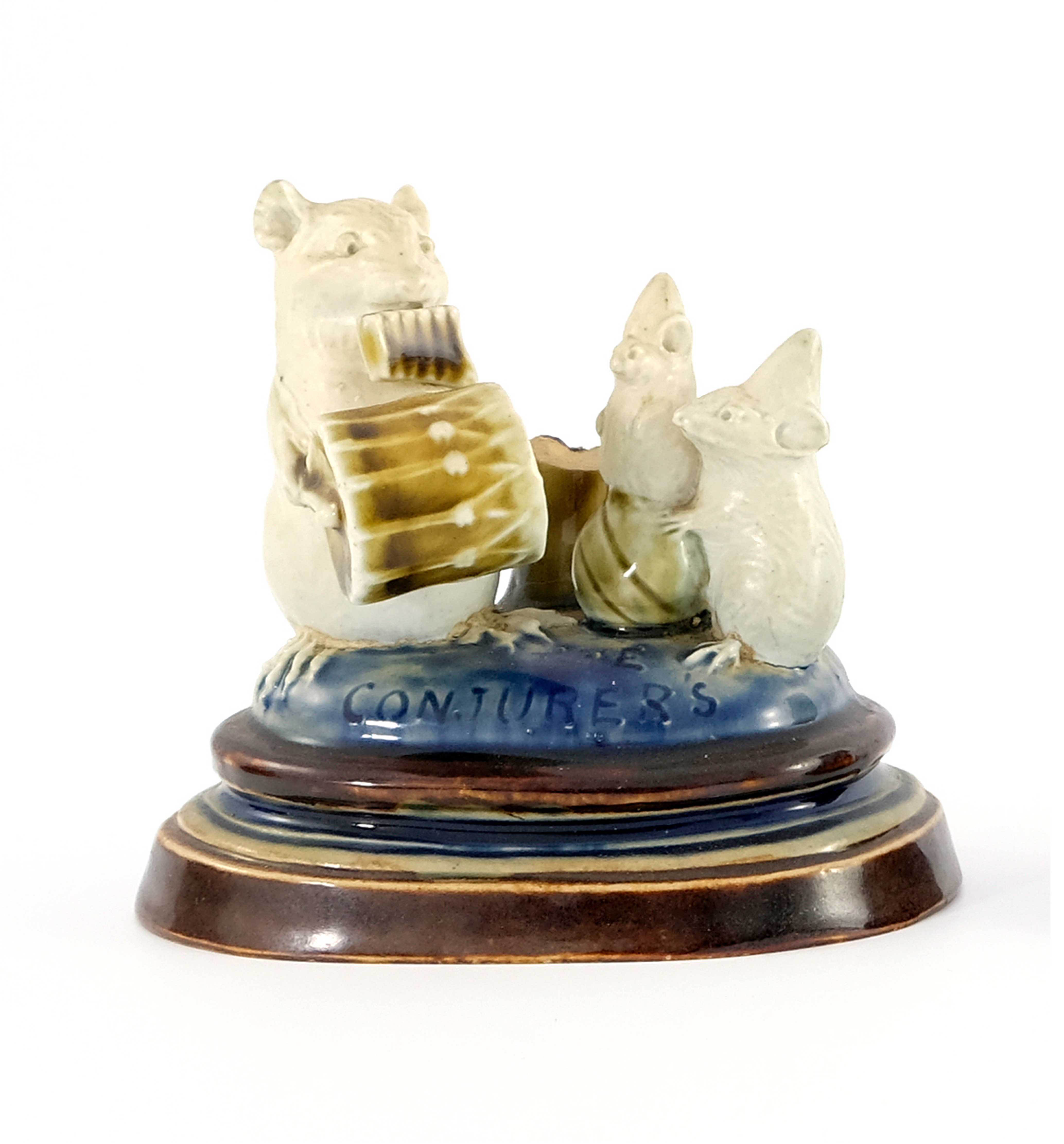 George Tinworth for Doulton Lambeth, a mouse figur