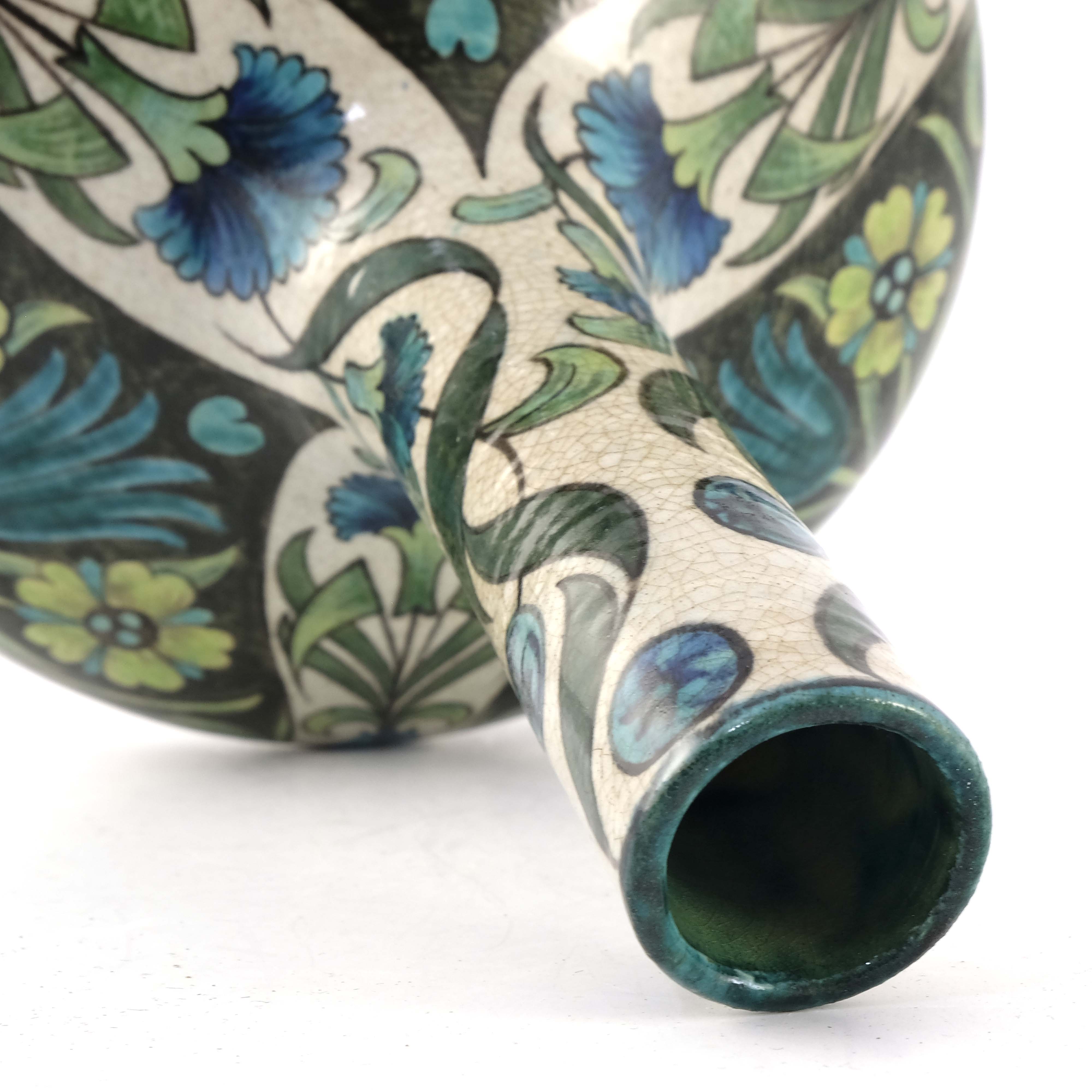 William De Morgan, a Persian double Swan vase - Image 5 of 6