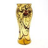 Stuart and Sons, an Art Deco enamelled glass vase