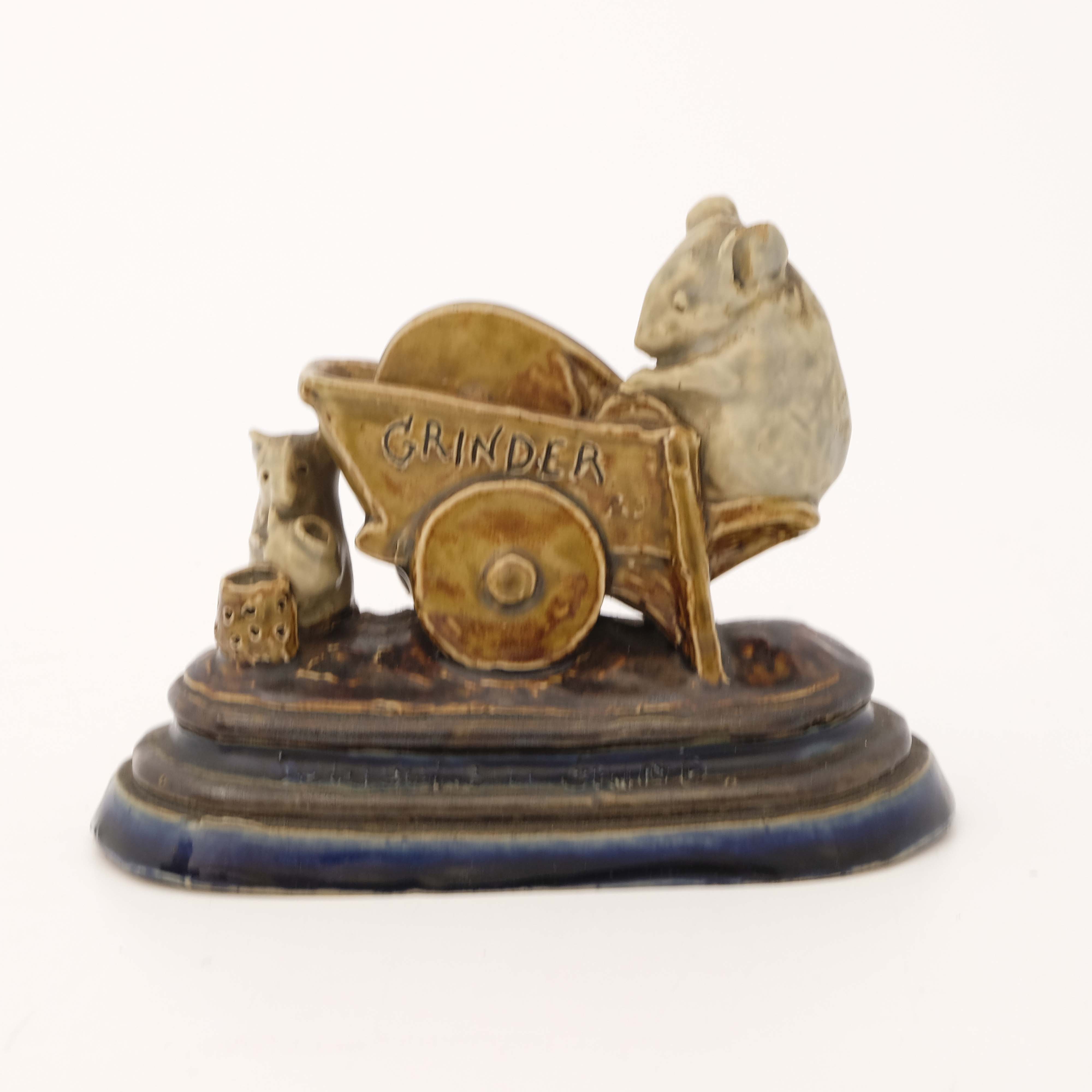 George Tinworth for Doulton Lambeth, a mouse figur - Image 2 of 5