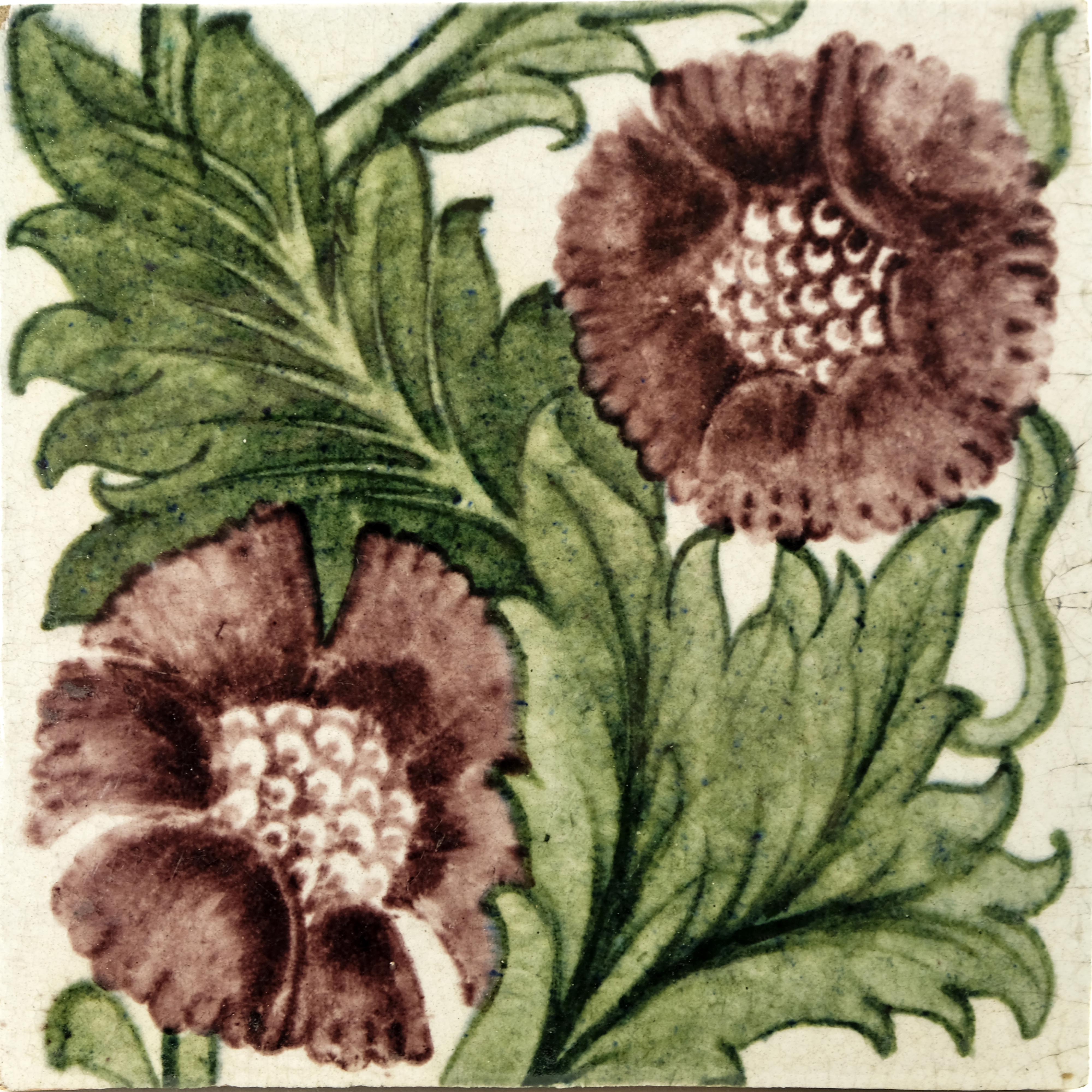 William De Morgan, a K L Rose tile