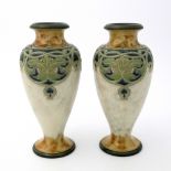 Francis Pope for Royal Doulton, a pair of stonewar