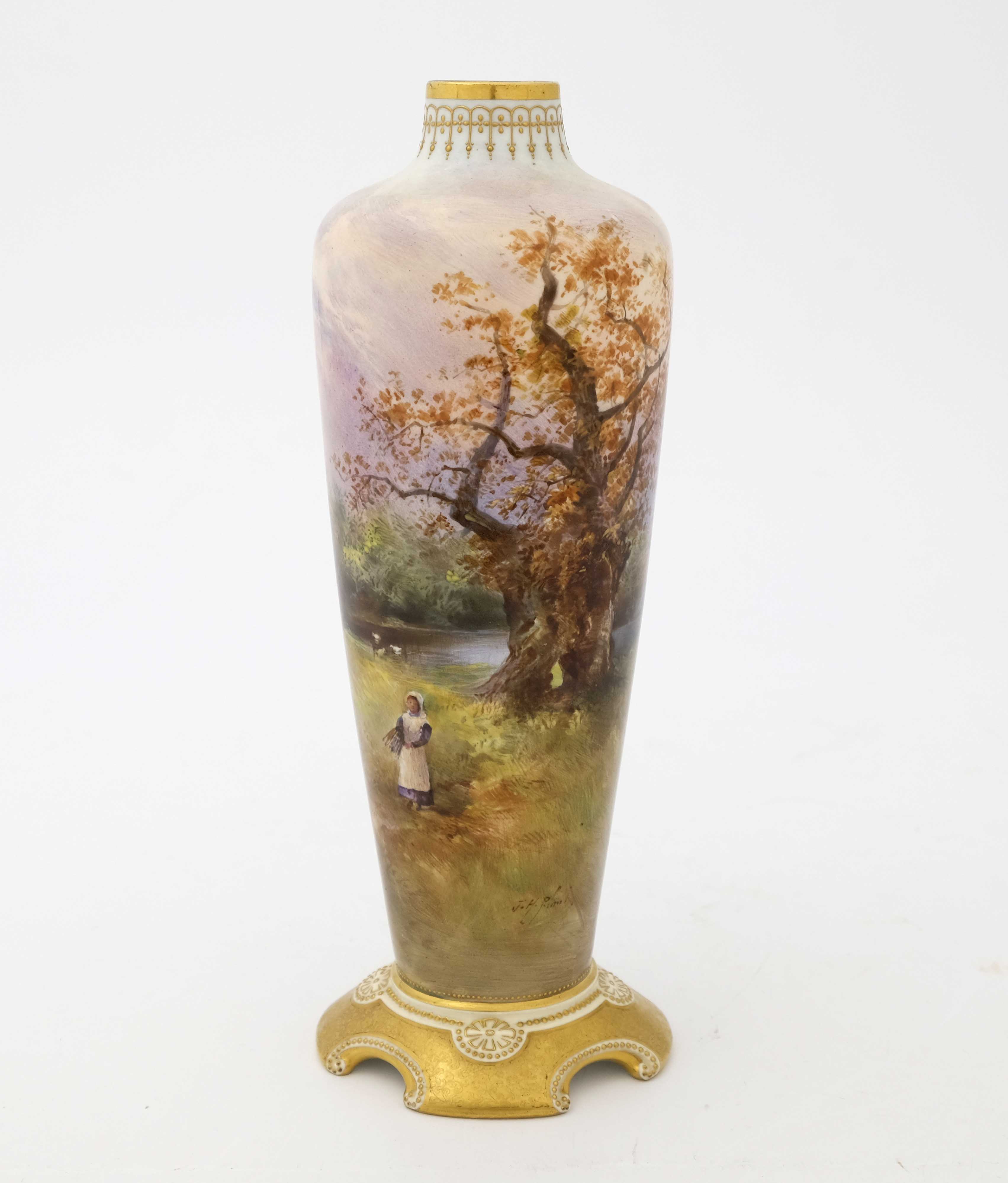 John Hugh Plant for Royal Doulton, a painted vase