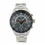 Tag Heuer, a stainless steel Carrera S Laptimer Retrograde chronograph bracelet watch