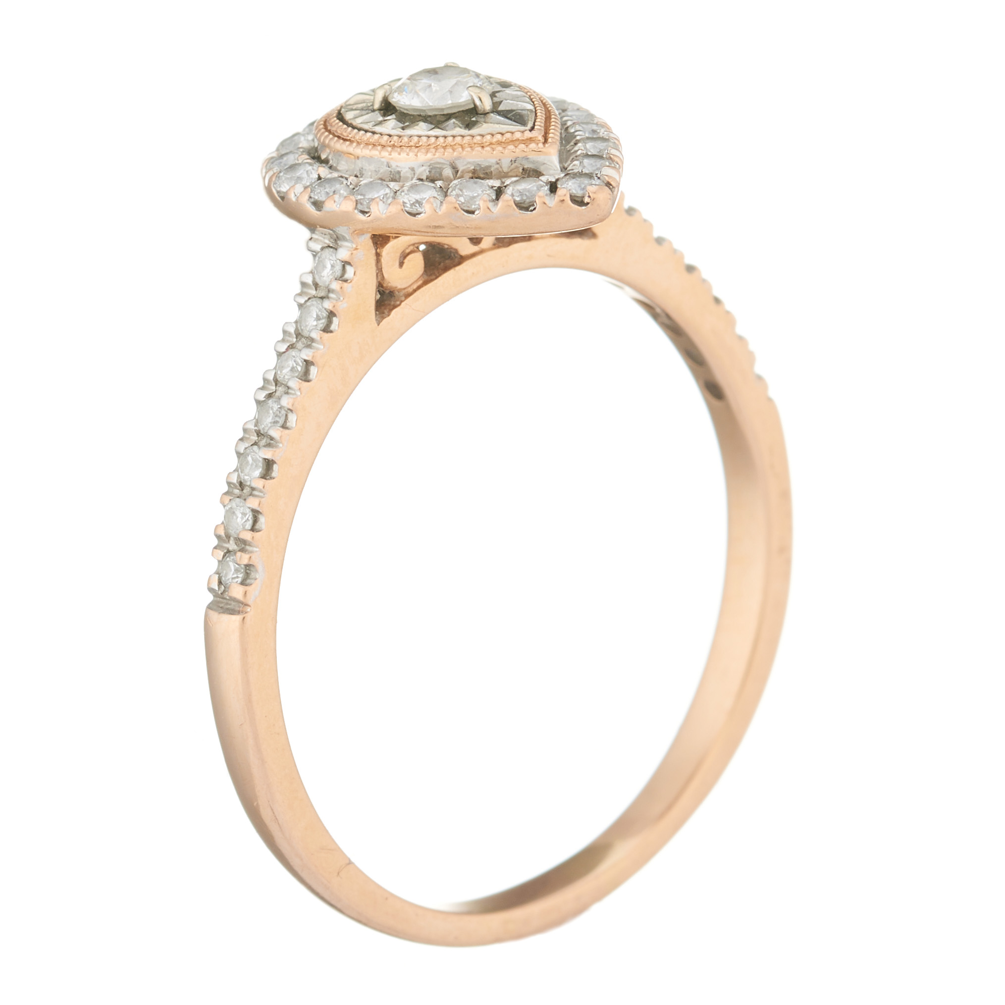 A 14ct gold diamond pear-shape cluster ring - Image 2 of 2