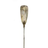 A French opalescent glass stick pin