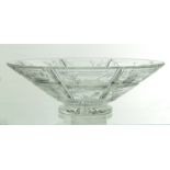 Ludwig Kny for Stuart and Sons, an Art Deco cut glass bowl,