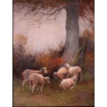 Dorothy Cox (British, 1882-1940), lambs gathering