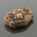 A 19th century tortoiseshell and wire inlaid purse
