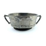 David Veasey for Liberty and Co., an Arts and Crafts Tudric pewter twin handled bowl