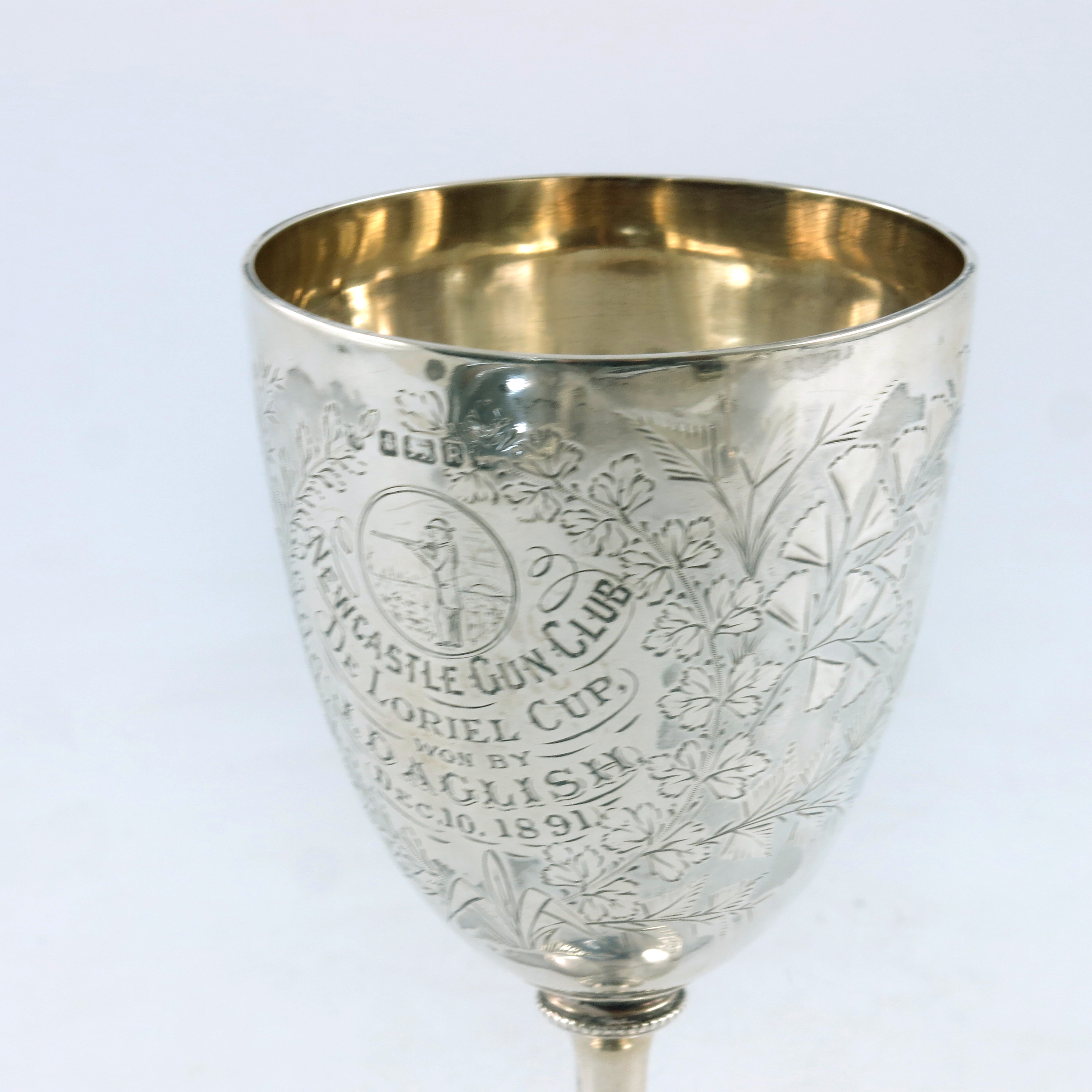 A Victorian silver goblet, Fenton Brothers, Sheffield 1884 - Image 2 of 3