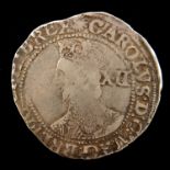 Charles I Shilling, Tower mint under Parliament 1645-6, mm Sun, 5.9g