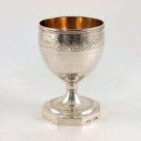A George III silver goblet, London 1810