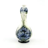 William Moorcroft for James MacIntyre, a Florian Ware Cornflower vase, circa 1902,