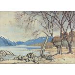 William Walker Telfer F.I.A.L. (Scottish, 1907-1993), Loch Rannoch, signed l.r., titled and signed