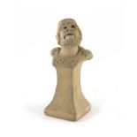 Robert Wallace Martin for Martin Brothers, a stoneware figural chess piece