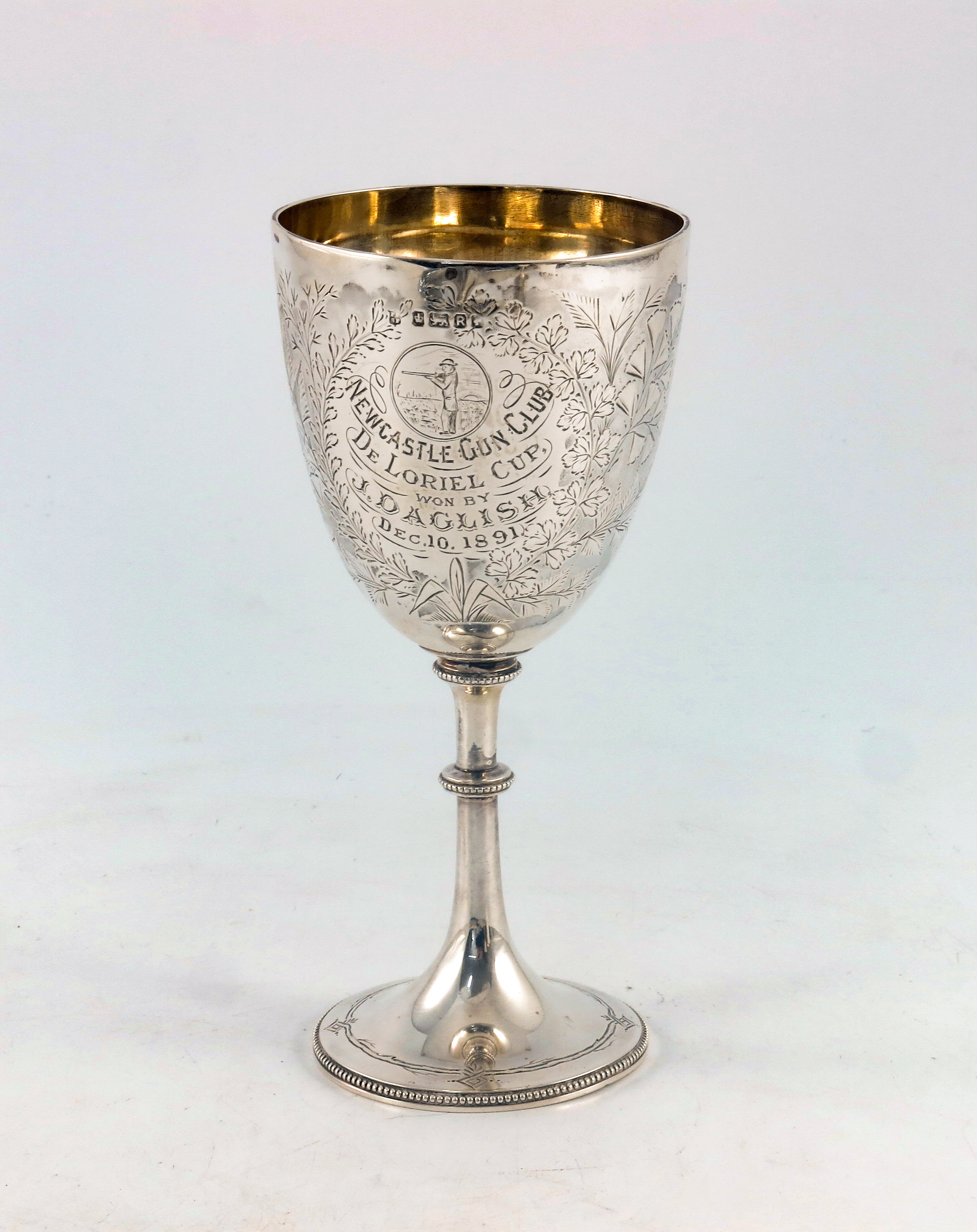 A Victorian silver goblet, Fenton Brothers, Sheffield 1884