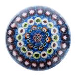 Paul Ysart, a concentric millefiori glass paperweight