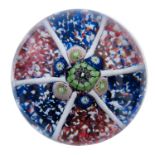 St Louis, a gravel millefiori glass paperweight