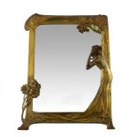 WMF, a Jugendstil gilt table mirror