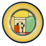 Clarice Cliff for Newport Pottery, a Branch and Squares plate