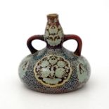 Zsolnay, Pecs, a miniature lustre vase