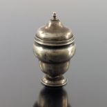 A George II silver nutmeg grater, BM, London circa 1750