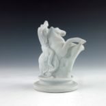 John Flaxman for Wedgwood, a cream jasper ware chess playing piece, designed circa 1783, modelled as