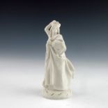 John Flaxman for Wedgwood, a cream jasper ware chess piece, designed circa 1783, modelled as a