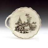 A Worcester transfer printed Blind Earl pickle plate