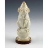 George Tinworth for Doulton Lambeth, a stonewear mouse chess piece