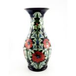 Rachel Bishop for Moorcroft, a large Poppy floor vase