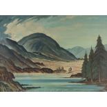 William Walker Telfer F.I.A.L. (Scottish, 1907-1993), Loch Gamhna, Inverness-shire, signed and dated