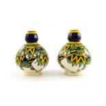 Charles Catteau for Boch Freres, a pair of Art Deco vases