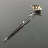 A George III silver and whale bone punch ladle, Thomas Morley, circa 1780