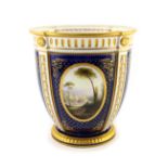 Harry Davis for Royal Worcester, a large scene painted vase