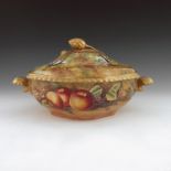 James Skerrett, a large fruit painted tureen and cover