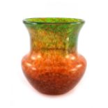 Ysart, a Monart type glass vase