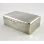 A large Edwardian silver cigar box, Elkington and Co., London 1906