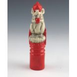 George Tinworth for Doulton, a mouse chess piece, red king