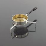 An early 19th century Swedish silver tea strainer,