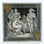 John Moyr Smith for Minton, a Waverley Novels tile