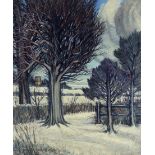 William Walker Telfer F.I.A.L. (Scottish, 1907-1993), Stanbridge Mill, Winter, signed and dated 1970